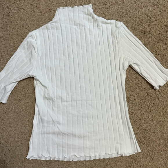 shein solid color half high neck top - Picture 1 of 4